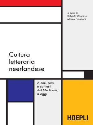 cover image of Cultura letteraria neerlandese